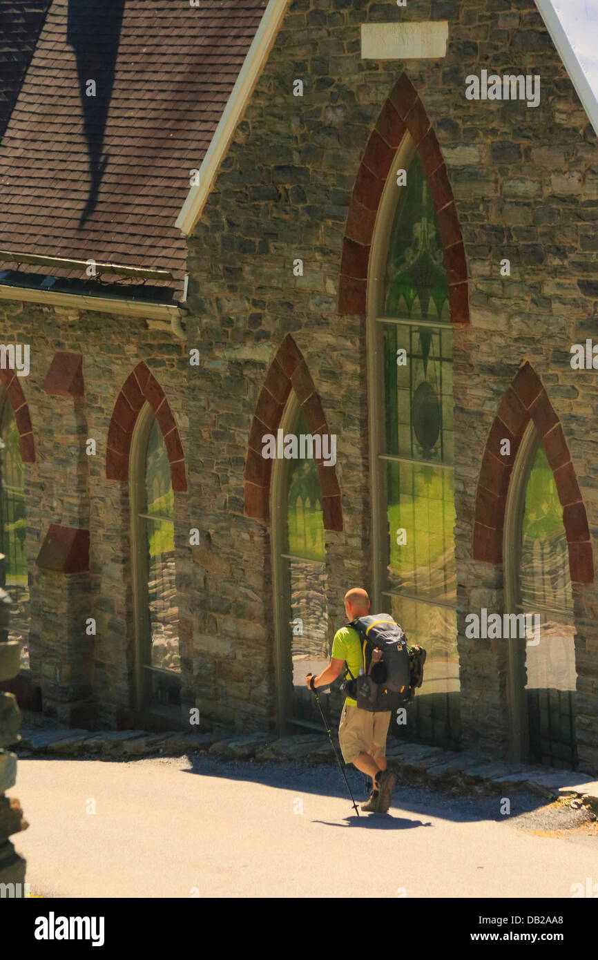 Appalachian Trail Beside Saint Peters Catholic Church, Harpers Ferry, West Virginia, USA Stock Photo