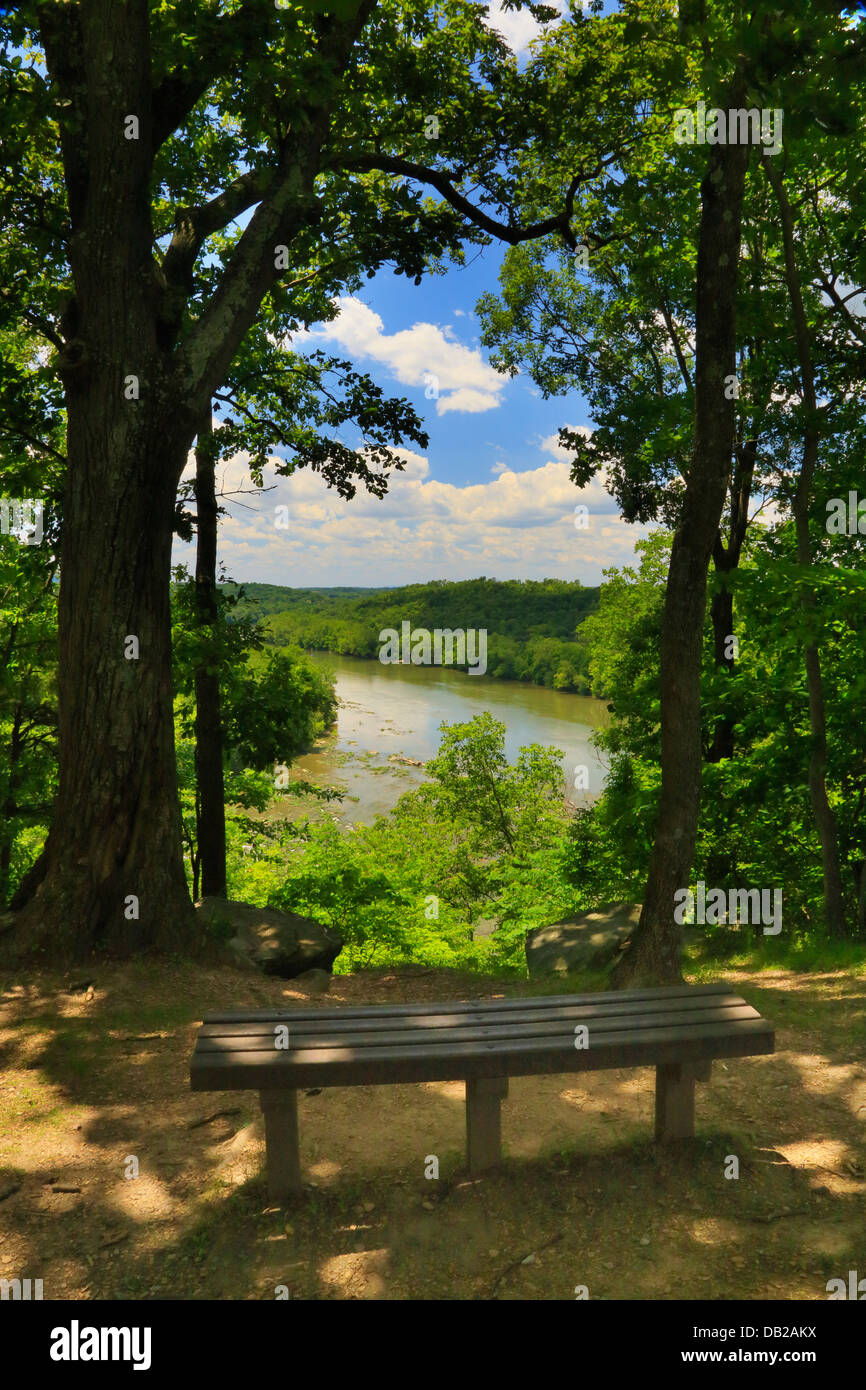 Shenandoah River Overlook, Murphy Chambers Farm Battlefield, Harpers Ferry, West Virginia, USA