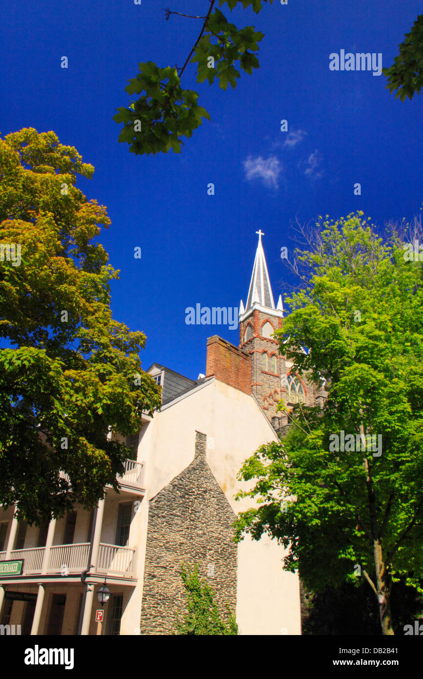 Saint Peters Catholic Church Steeple Seen From Shenandoah Street ...