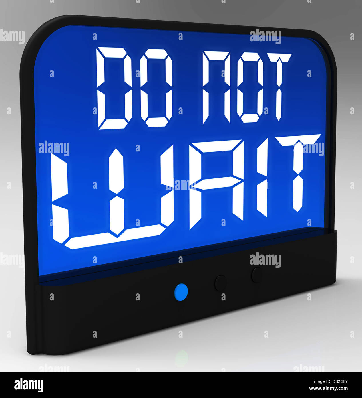 Do Not Wait Clock Shows Urgency For Action Stock Photo