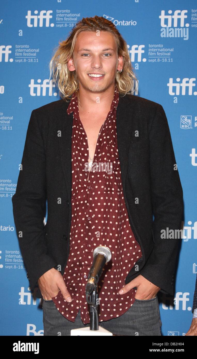 British actor Jamie Campbell Bower attends the press conference of 'Anonymous' during the Toronto International Film Festival, TIFF, at Bell Lightbox in Toronto, Canada, on 11 September 2011. Photo: Hubert Boesl Stock Photo