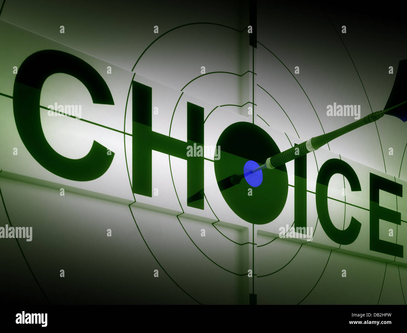 Choice Means Choose Option Or Alternative Stock Photo