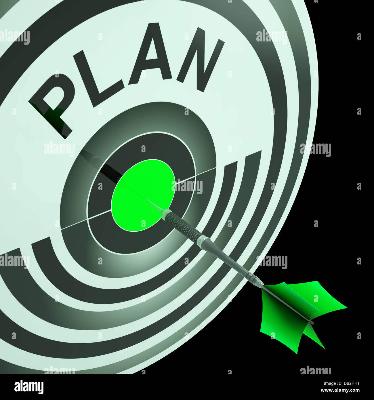 Plan Target Means Planning, Missions And Objectives Stock Photo - Alamy