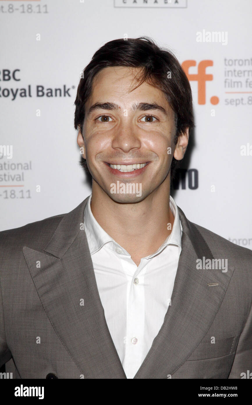 Actor Justin Long attends the premiere of 'Cafe De Flore' during the