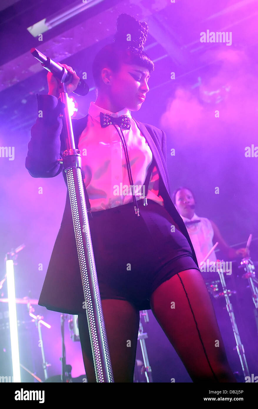British singer Natalia Kills performs on stage at the Postbahnhof in Berlin, Germany, 12 September 2011. The singer will continue her tour in Cologne, Hamburg and Munich. Photo: Britte Pedersen Stock Photo