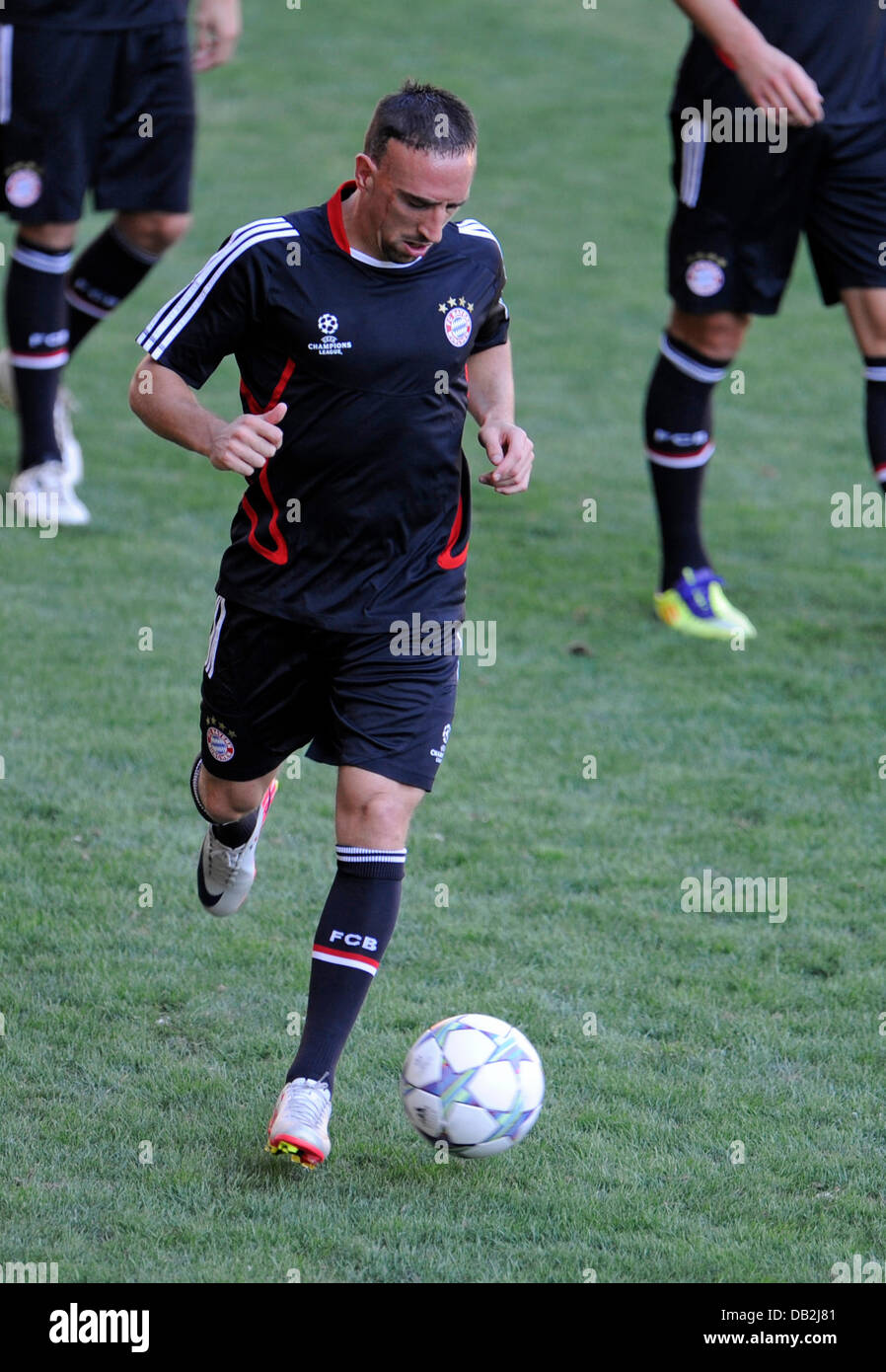 Franck Ribery of the Bundesliga team FC Bayern Munich controls the ball ...