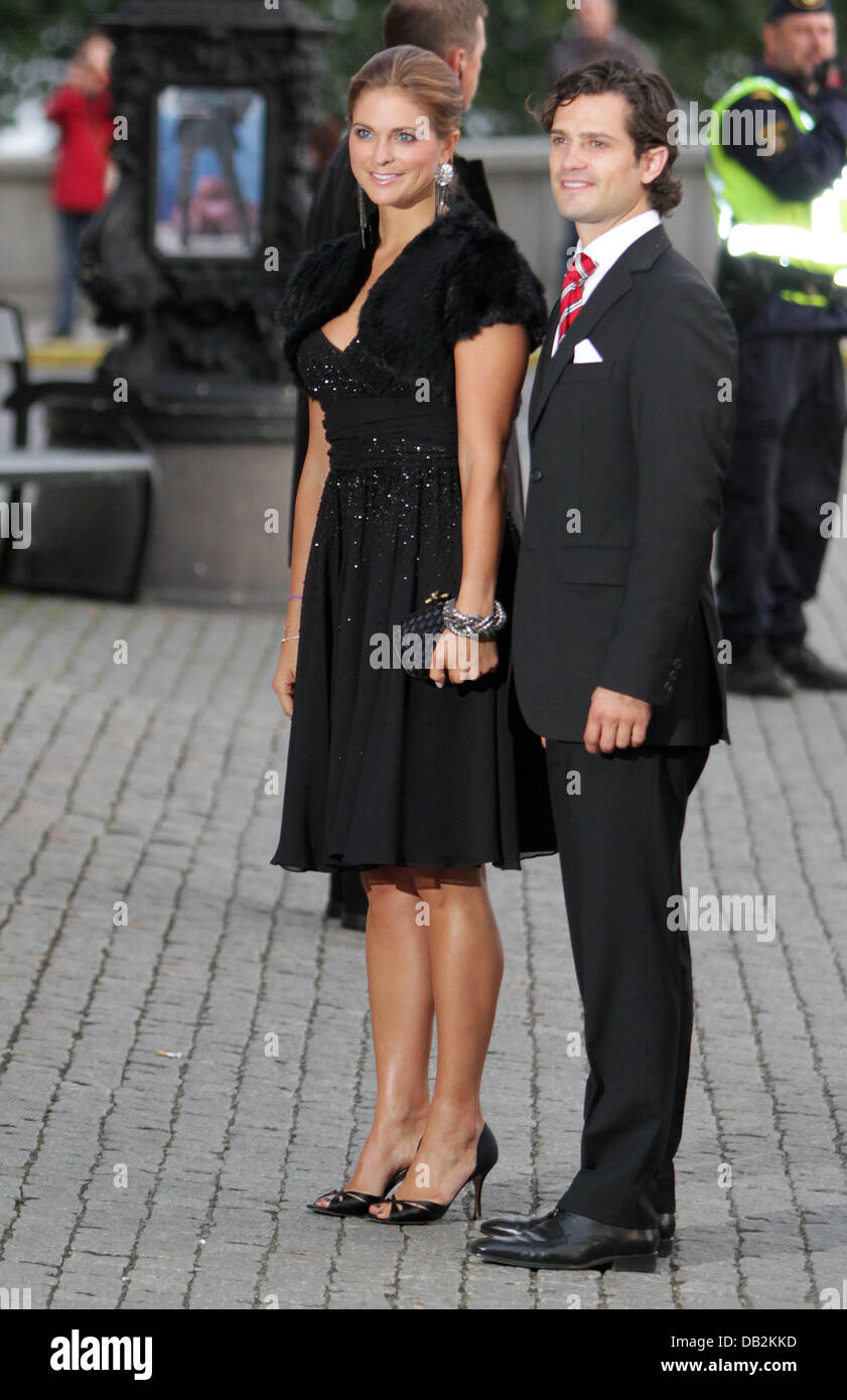 Princess Madeleine and Prince Carl Philip   arrive at the opera for the openening of the parliament Riksdag in Stockholm. Photo: Albert Nieboer  NETHERLANDS OUT Stock Photo