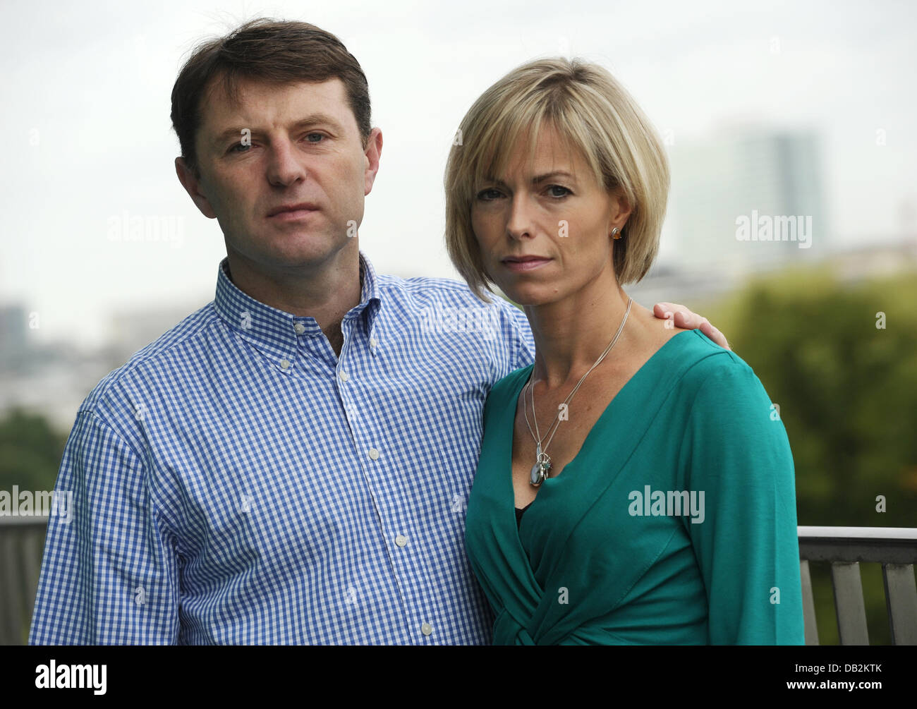The parents of the missing girk Maddie, Kate and Gerry McCann, present their new book at a hotel in Hamburg, Germany, 16 September 2011. Maddie, Madeleine McCann disappeared four years ago without a trace from the families hotel room. In an extraordinary campaign, the parents tried to find her, but without results. Now they speak about their time of suffering, their hopes and throw Stock Photo