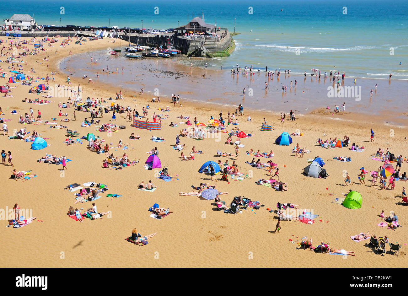 Broadstairs, Kent, England, UK. Viking Bay Stock Photo Alamy