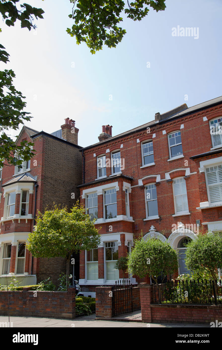 Houses on Clapham Common Westside London SW4 UK Stock Photo Alamy