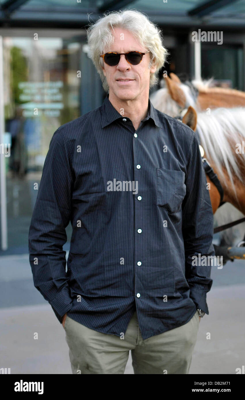 Musician Stewart Copeland poses during a press conference about the performance of the production of 'Ben Hur Live' in Cologne, Germany, 16 September 2011. 'Ben Hur Live' comes to Lanxessarena in Cologne on 10 and 11 December 2011. Photo: Henning Kaiser Stock Photo