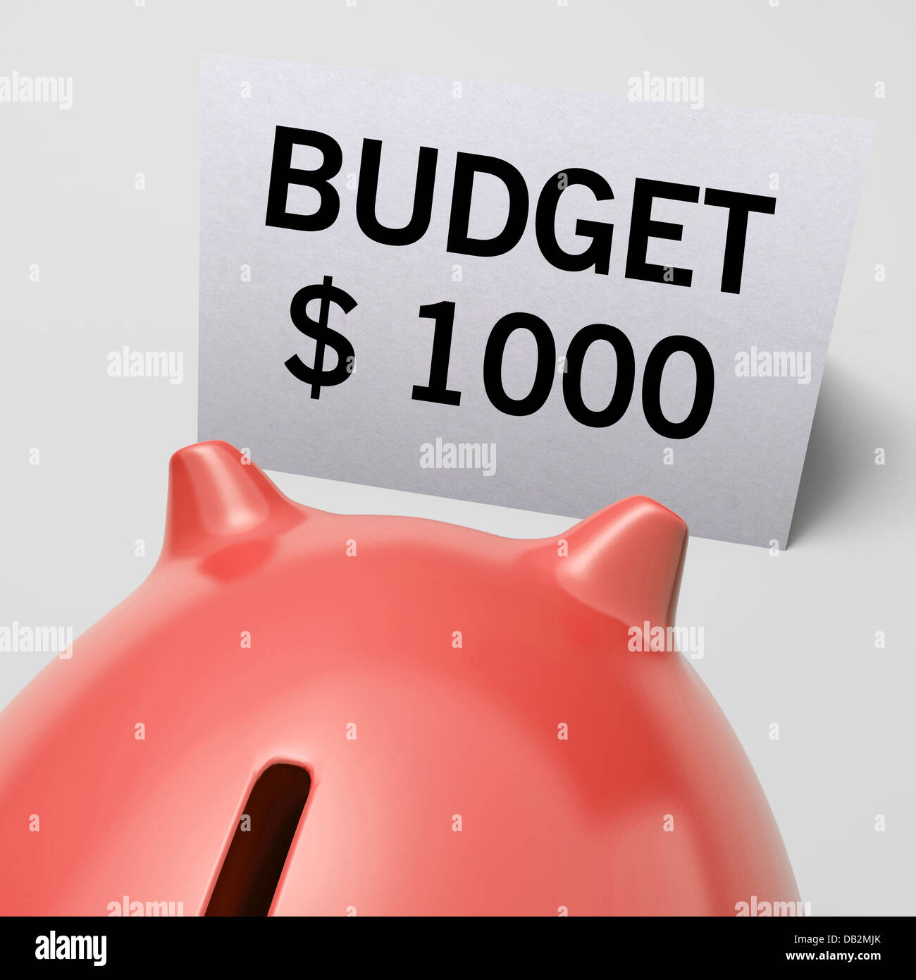 One Thousand dollars, usd Budget Shows Limitations Stock Photo
