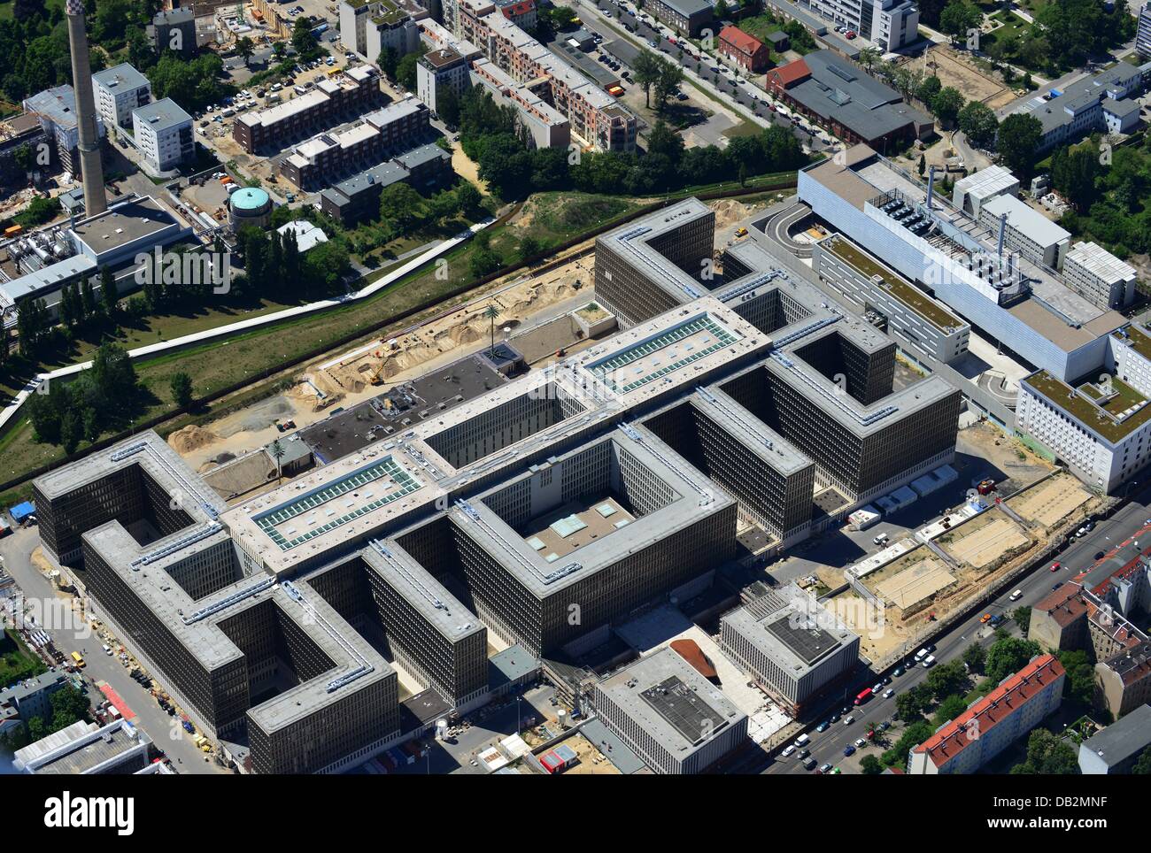 Berlin 2013/06/05 View of the construction site to the new BND