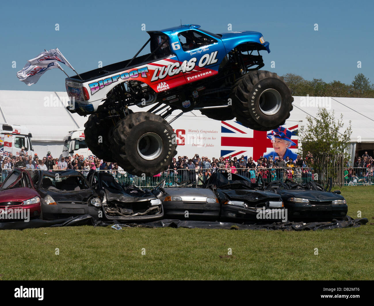 Big Foot at 2013 Beaulieu Truckfest Stock Photo