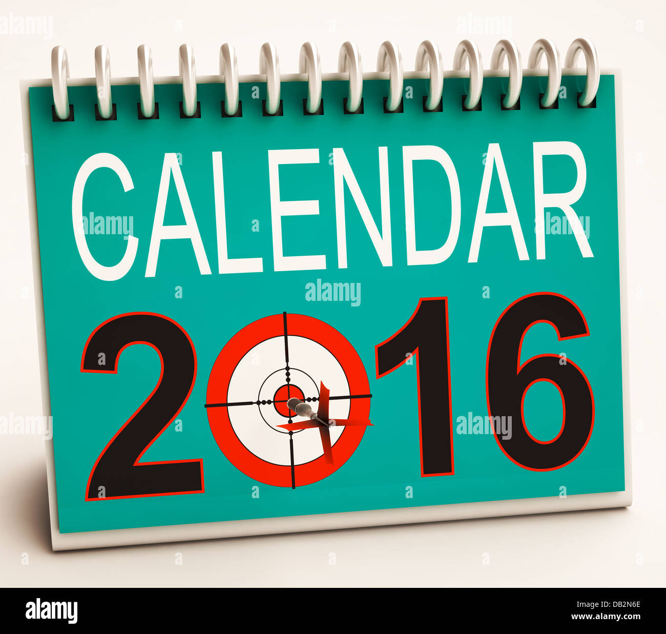2016 Calendar Shows Future Target Plan Stock Photo Alamy