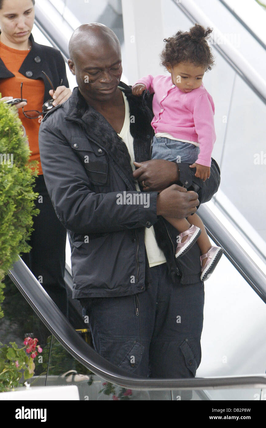 Seal and his daughter Lou Sulola out and about in Los Angeles Los