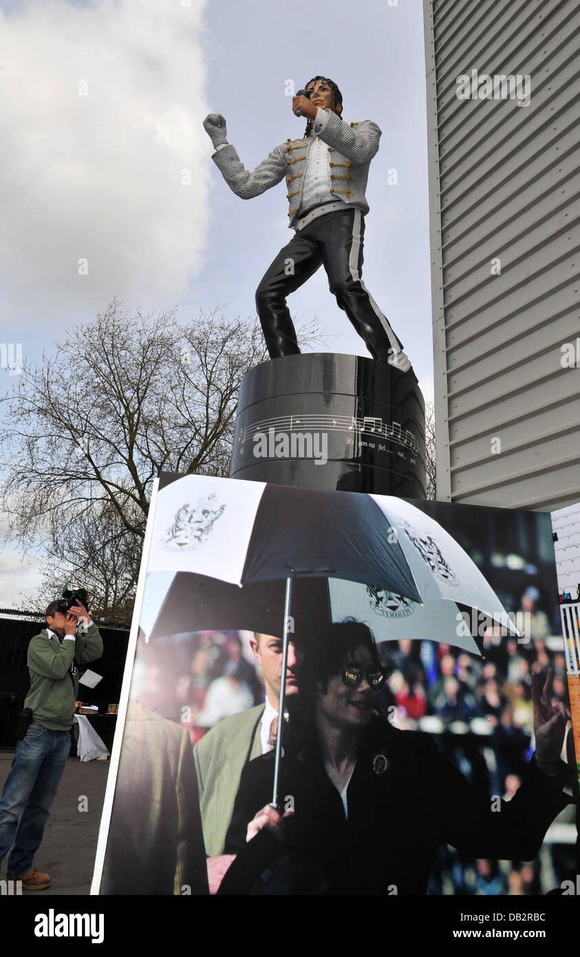 Unveiling Of Michael Jackson S Statue At Fulham S Craven Cottage