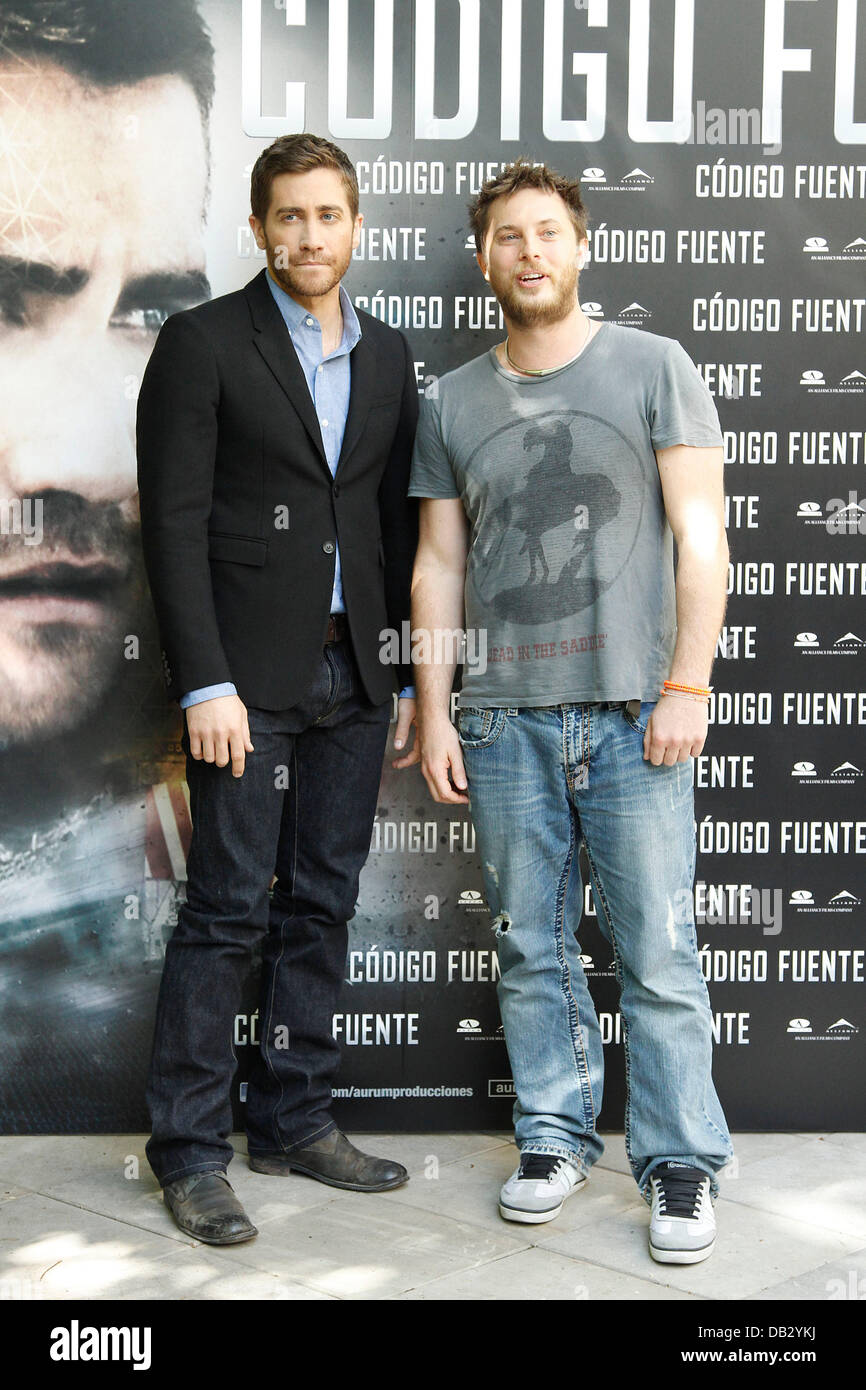 Jake Gyllenhaal and director Duncan Jones at the 'Codigo Fuente ...