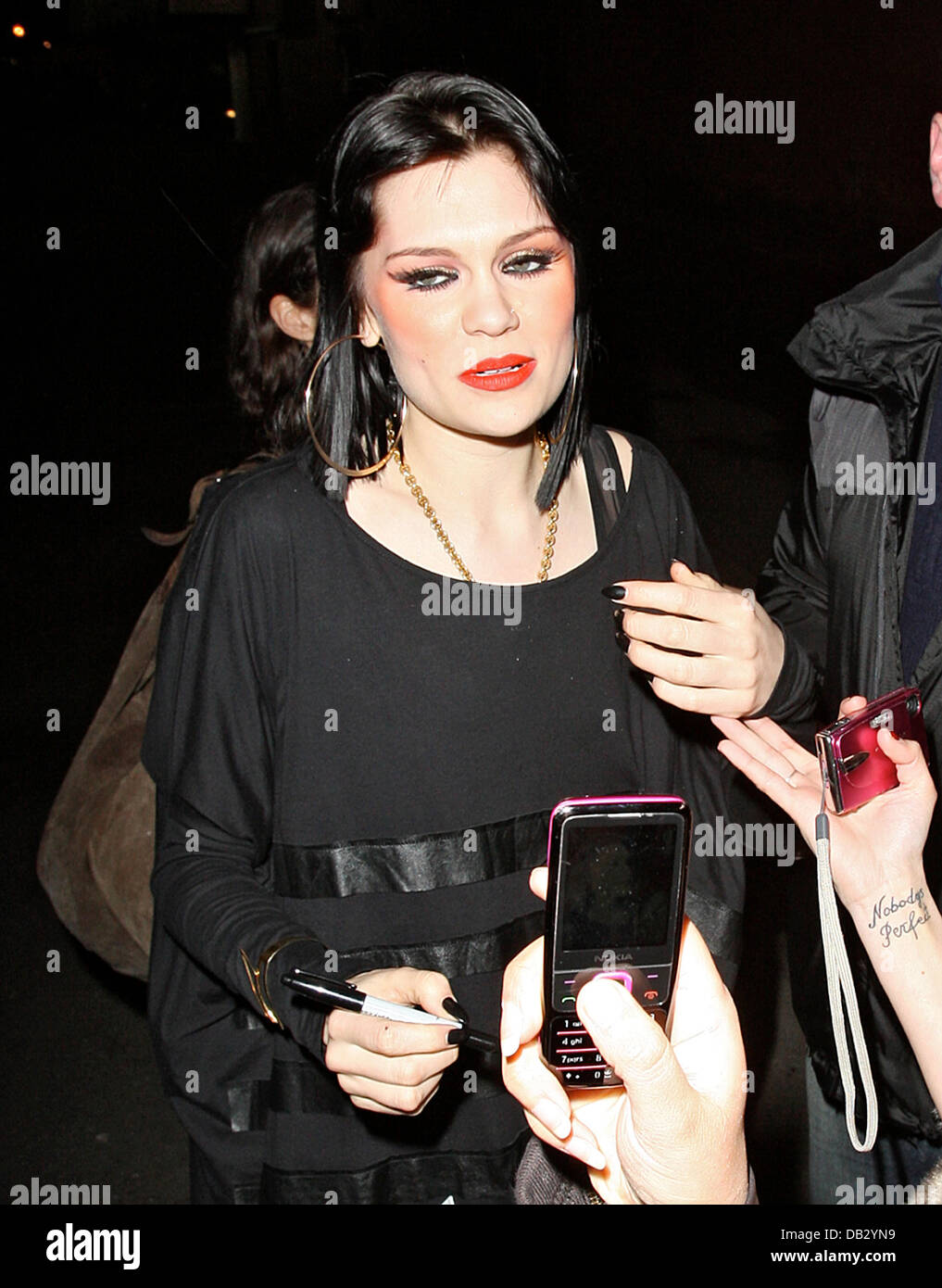 Jessie J aka Jessica Cornish, leaving the Shepherd's Bush Empire