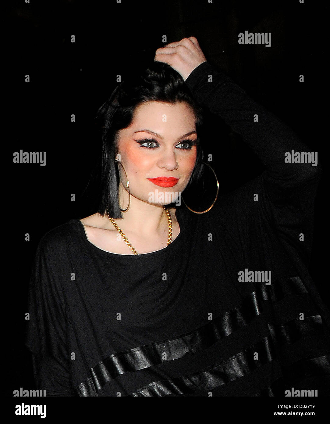 Jessie J aka Jessica Cornish, leaving the Shepherd's Bush Empire