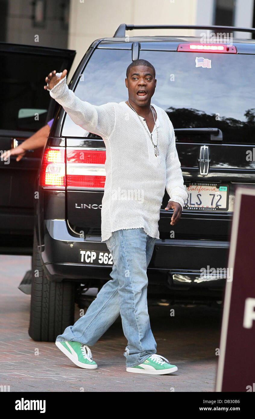 Tracy Morgan exits the CAA Entertainment Offices in Beverly Hills. Beverly Hills, California - 05.04.11 Stock Photo