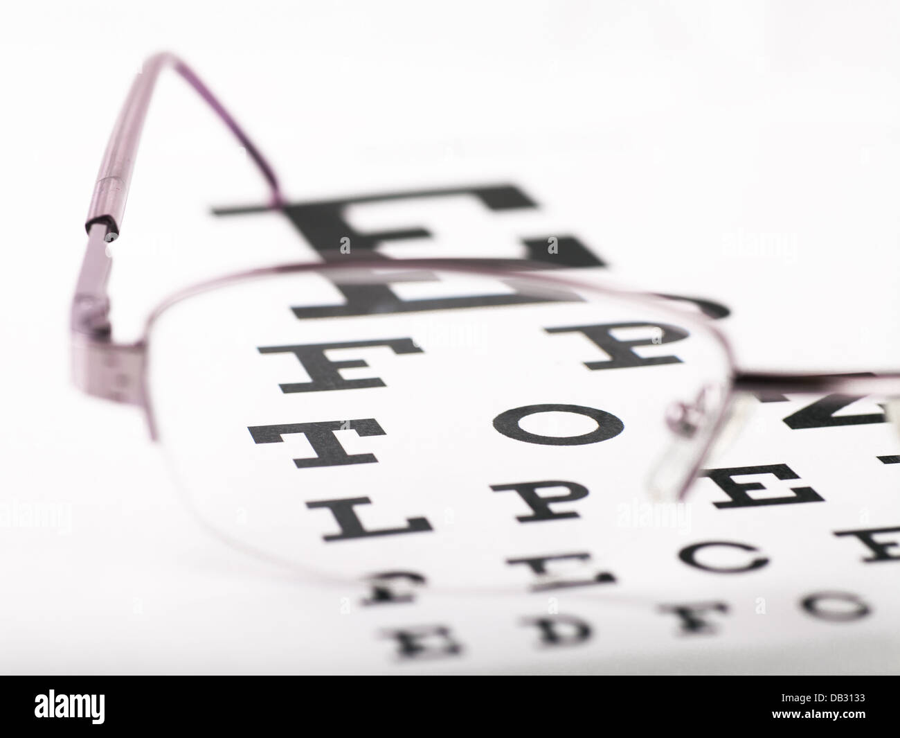 eye chart letter stock photos eye chart letter stock images alamy