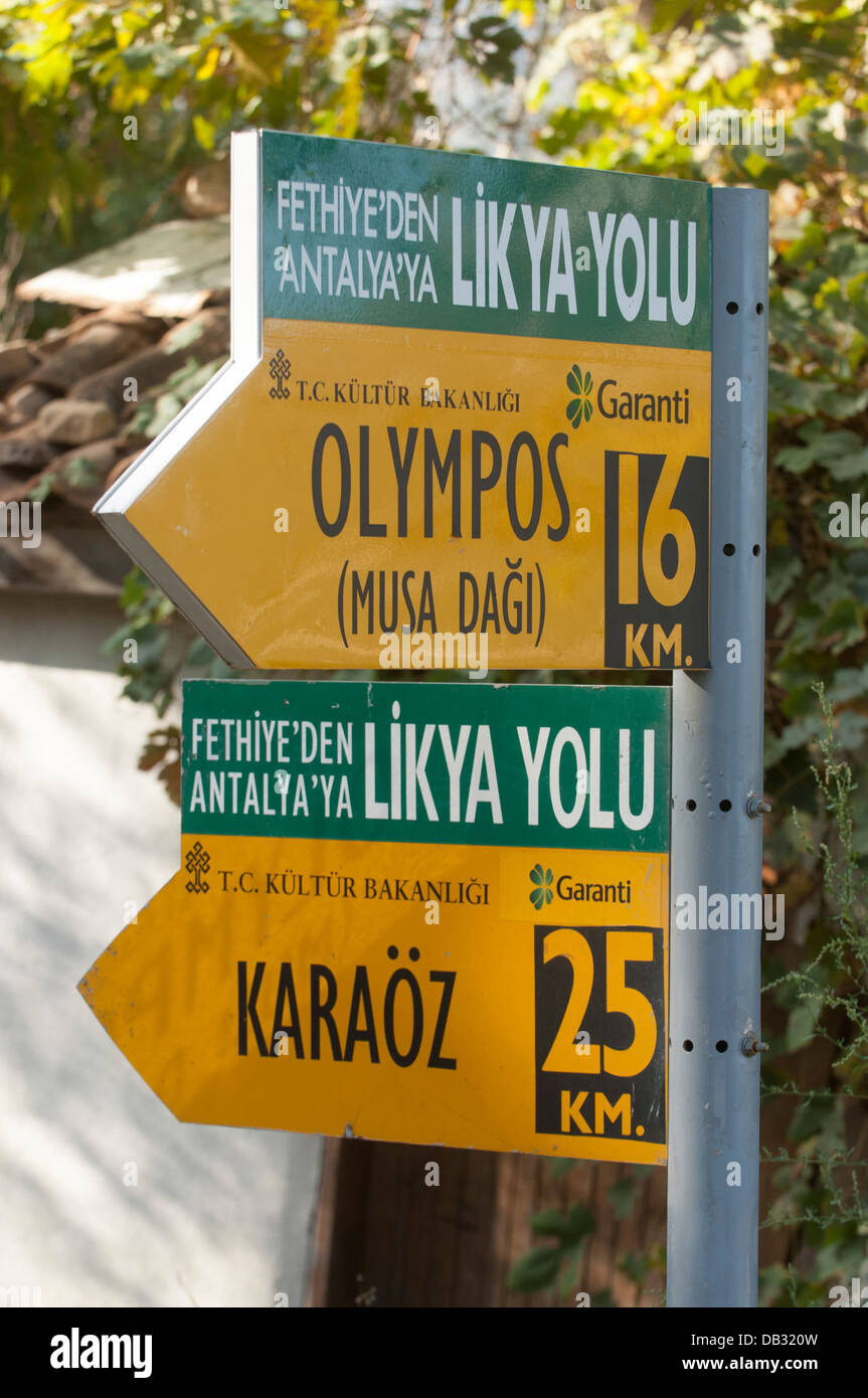 Asien, Türkei, Provinz Antalya, der Lykische Weg (Likya Yolu) bei Adrasan (Cavus Köyü) Stock Photo