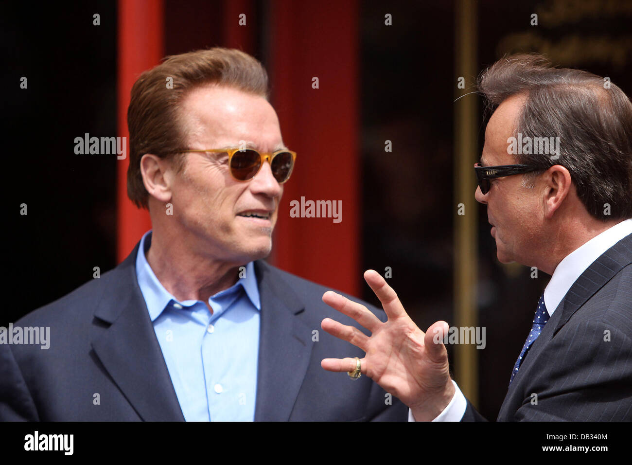 Arnold Schwarzenegger out and about in The Grove Los Angeles, California - 07.04.11 Stock Photo