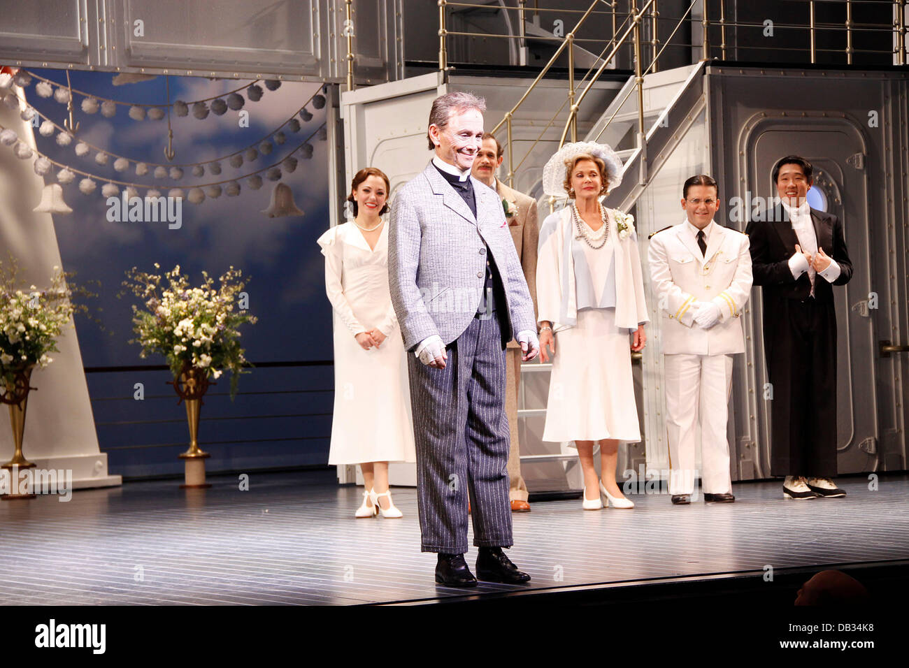 Sutton Foster, Joel Grey and cast Opening night of the Broadway musical ...