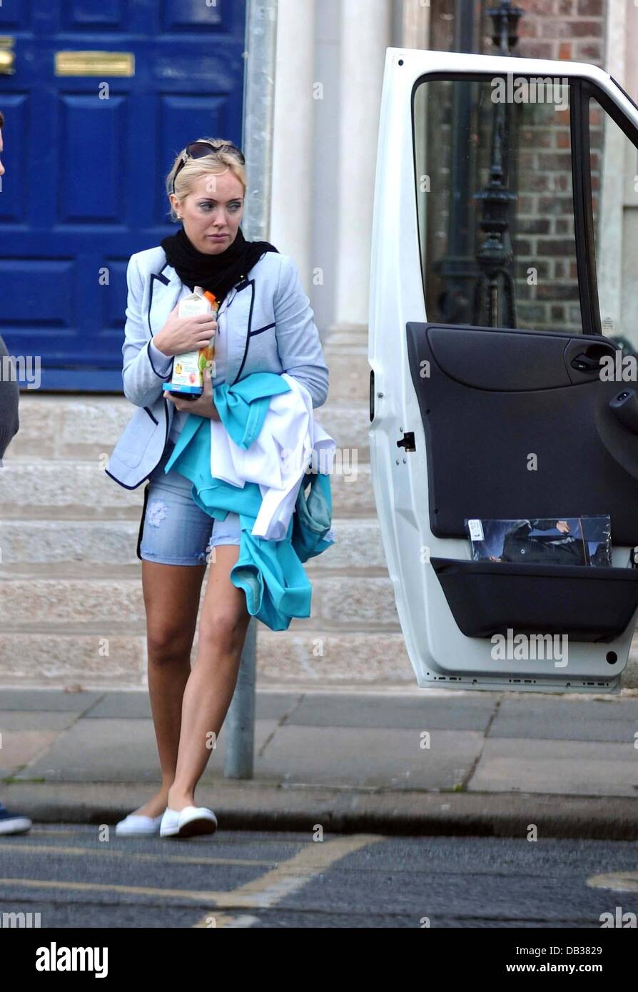 Aisleyne Horgan-Wallace Filming of the 'Celebrity Salon' Dublin