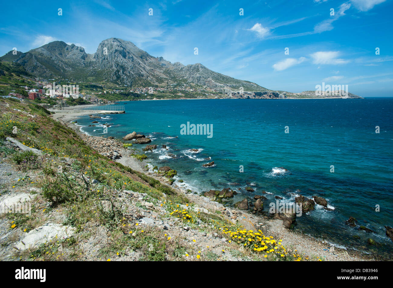 Benzu village at the border of the Spanish enclave of Ceuta and Morocco. Ceuta,North Africa. Spain. Stock Photo