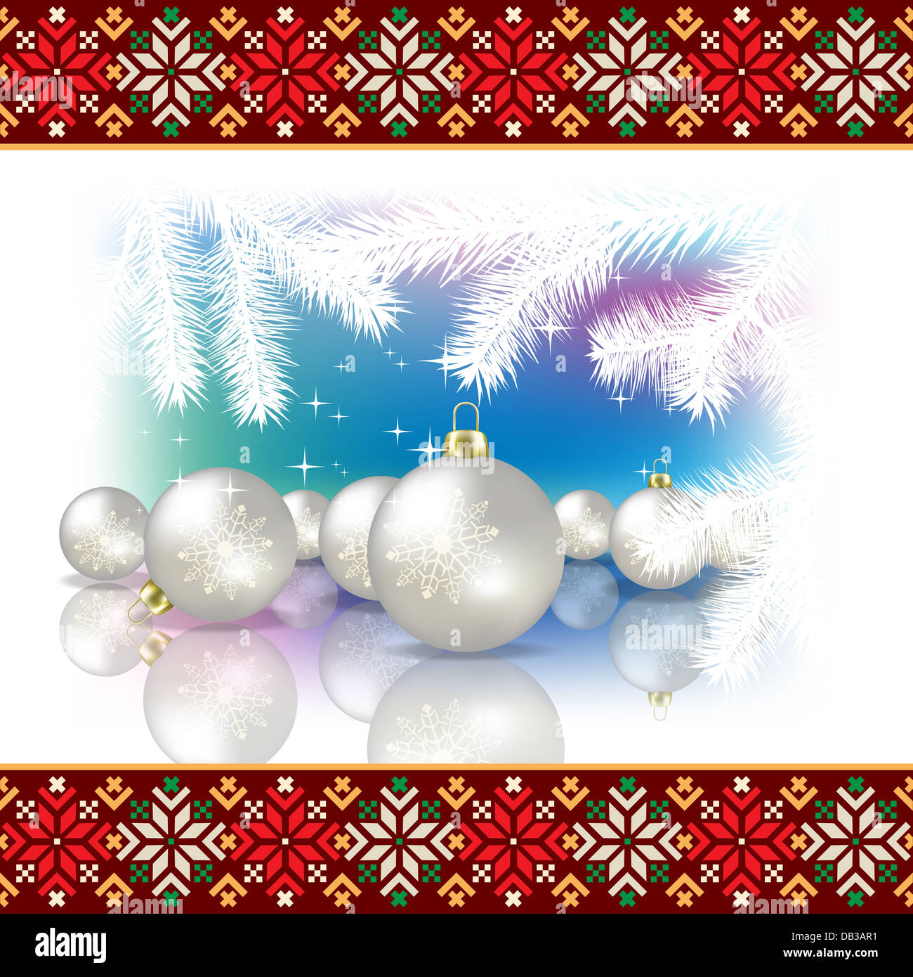 Abstract celebration background with Christmas pearl decorations