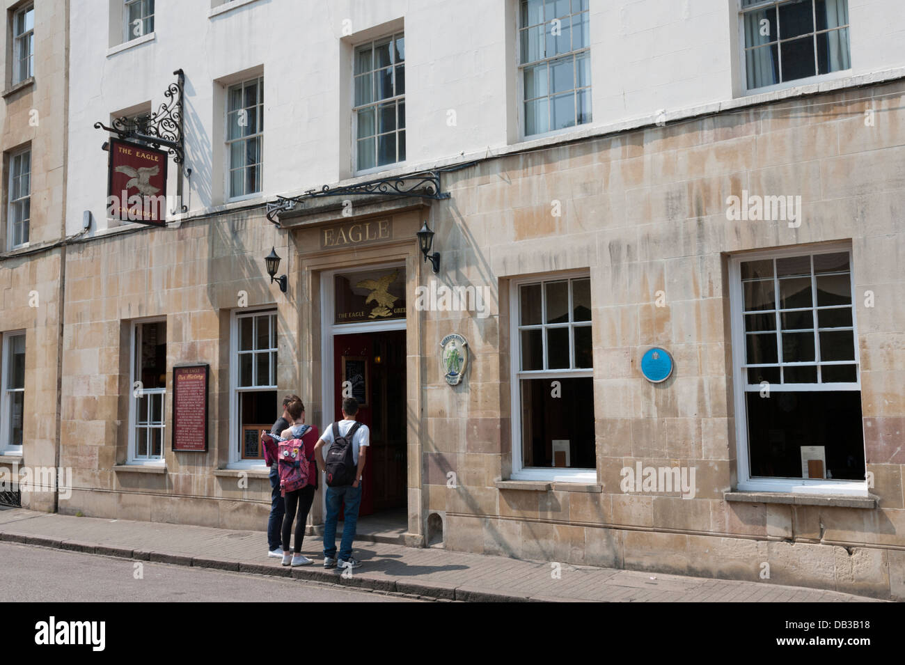 The Eagle Pub Bene't Street Cambridge UK Stock Photo