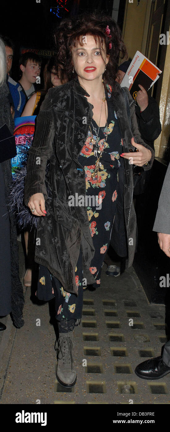 Helena Bonham Carter, Betty Blue Eyes press night at The Novello ...
