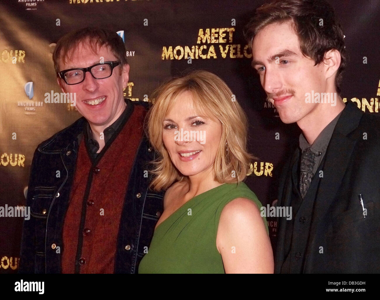 Keith Bearden, Kim Cattrall and Dustin Ingram   The Canadian Premiere of 'Meet Monica Velour' held at the Cineplex Odeon Stock Photo