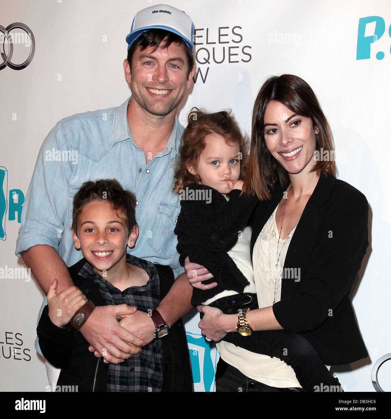 Michael Muhney, son Dylan Muhney, daughter Ella Muhney, and wife Jaimie