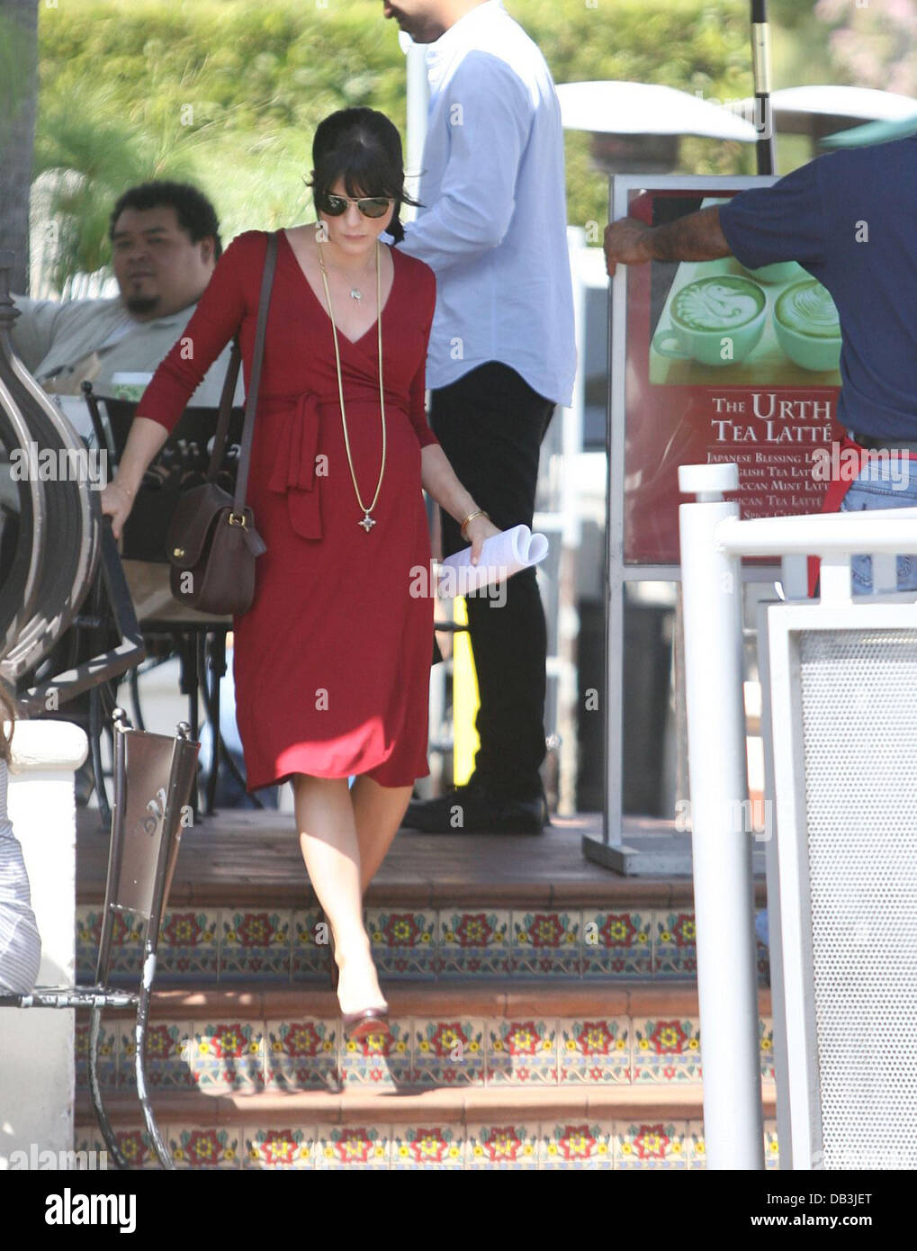 A pregnant Selma Blair heads for Urth Cafe in West Hollywood wearing a(00)