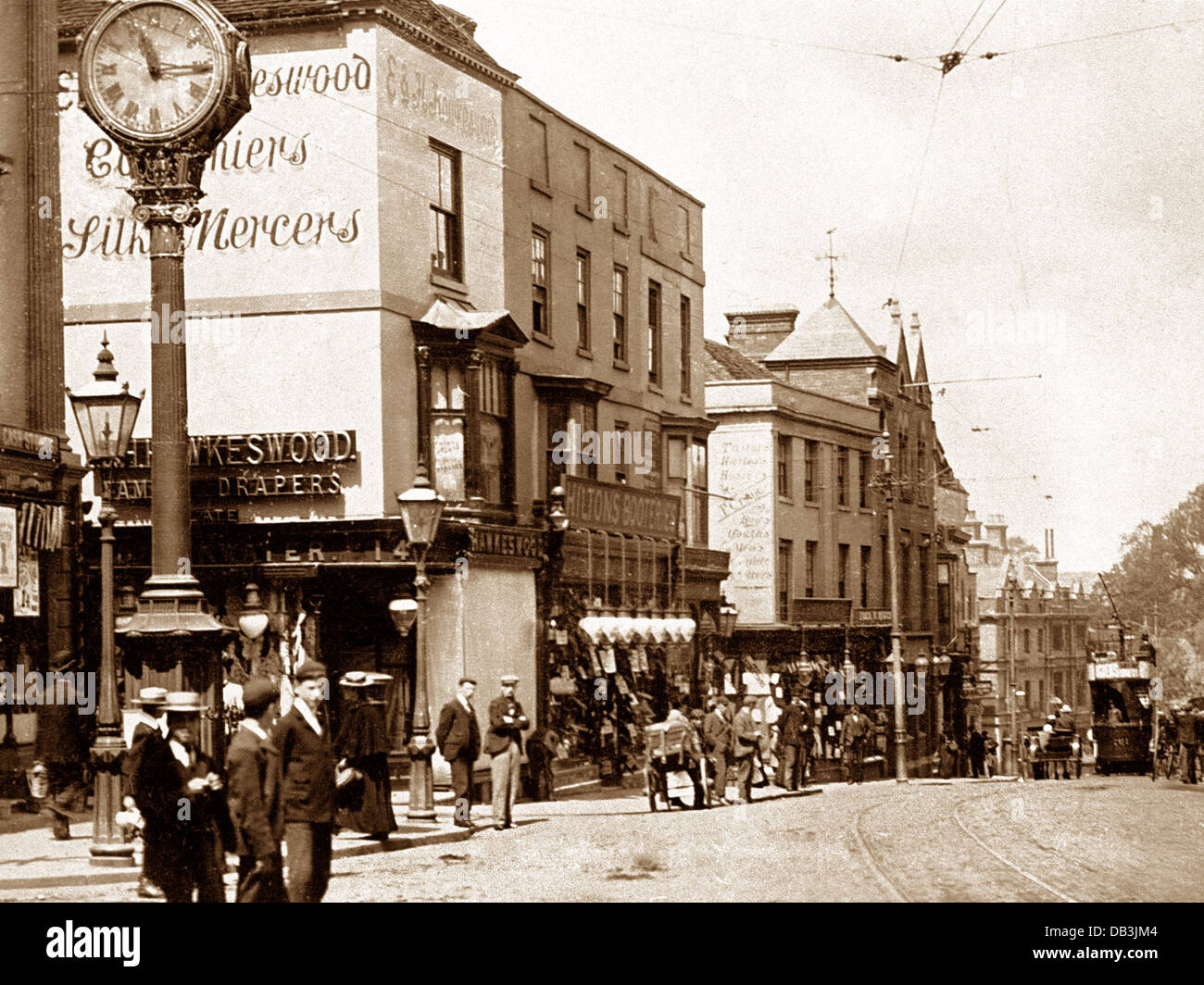 Stourbridge High Street early 1900s Stock Photo