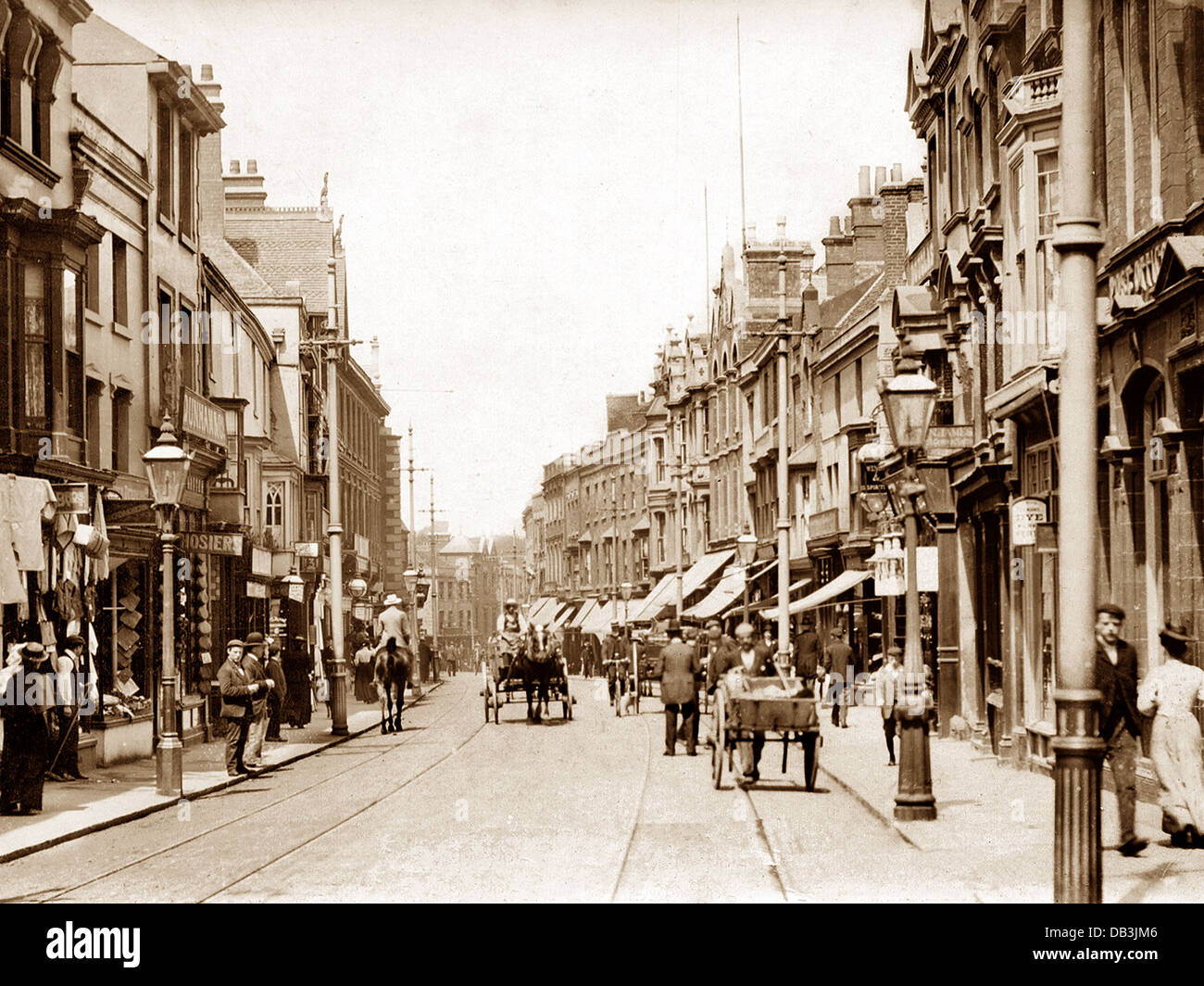 Stourbridge High Street early 1900s Stock Photo Alamy