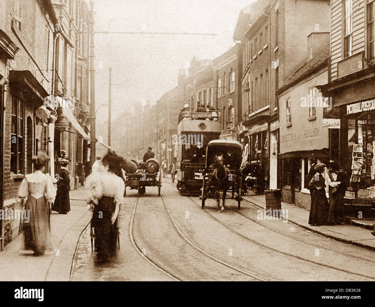 Strood High Street early 1900s Stock Photo