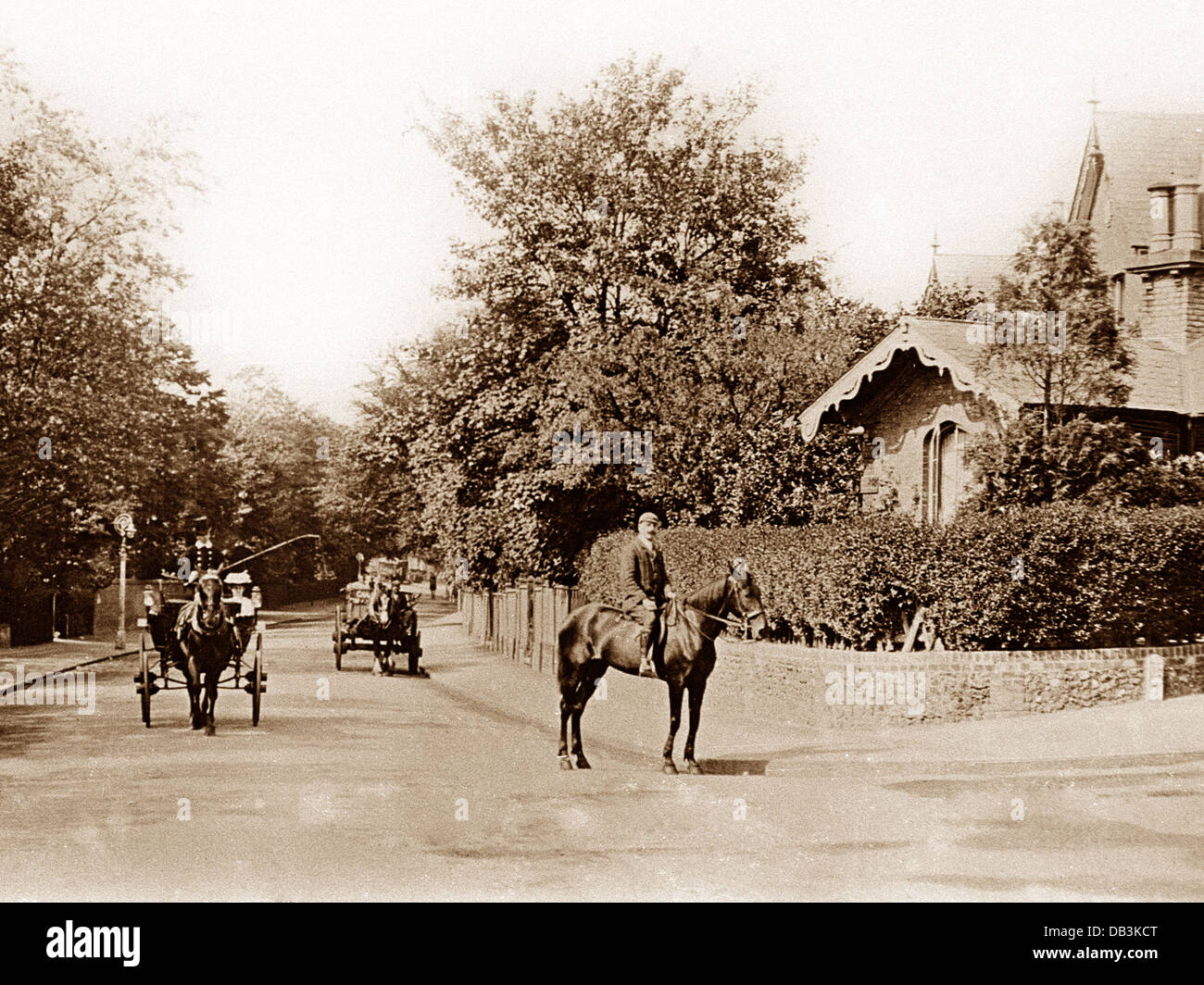 Sutton Brighton Road early 1900s Stock Photo