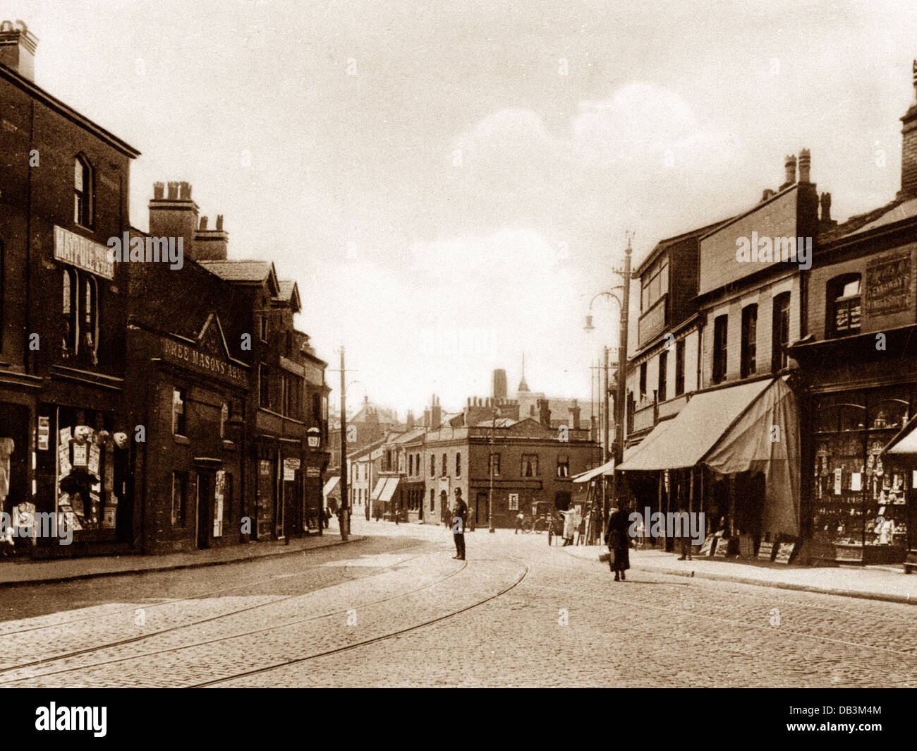 Heywood Market Place early 1900s Stock Photo Alamy
