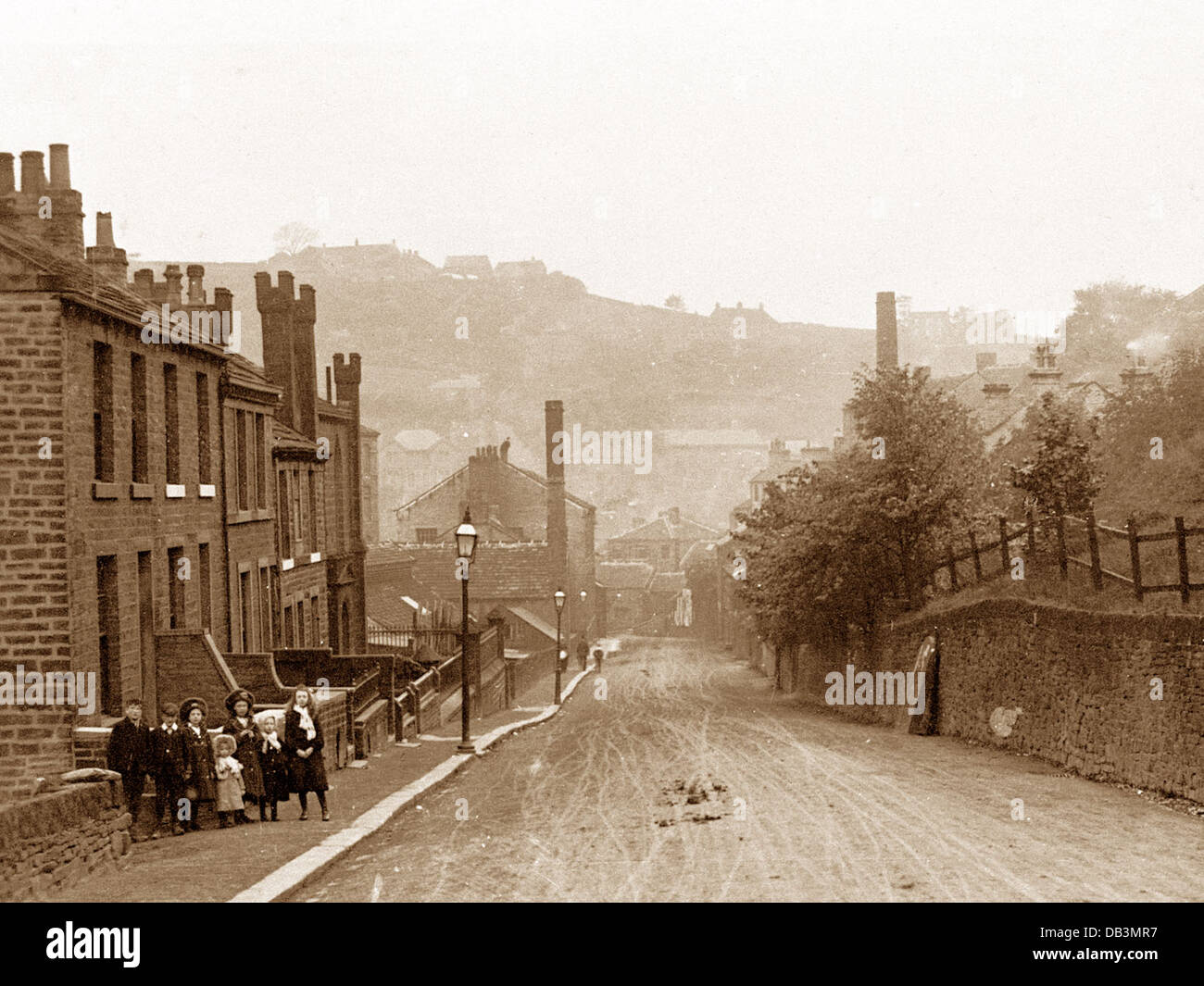 Holmfirth Dunford Road early 1900s Stock Photo Alamy