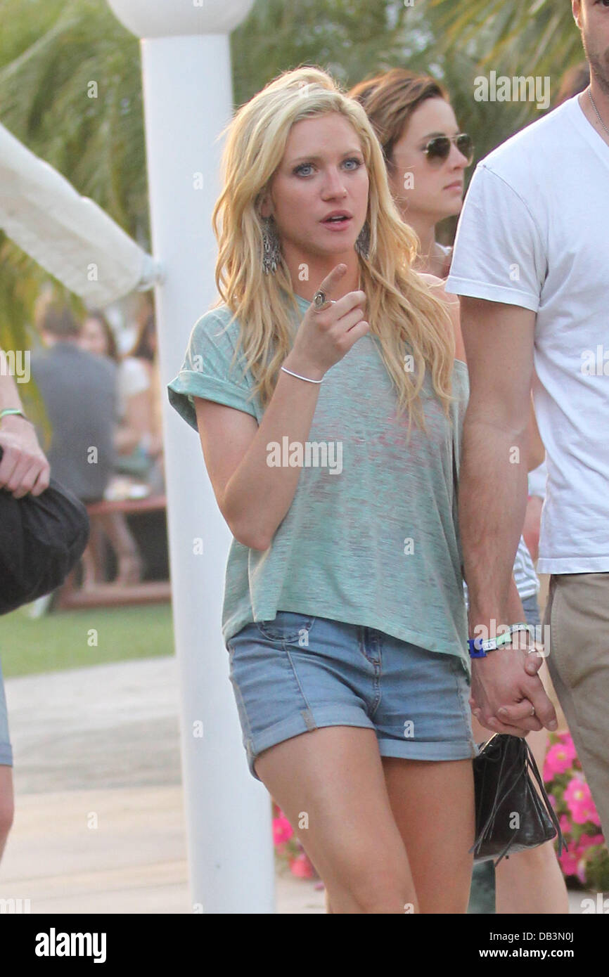 Brittany Snow And Boyfriend Celebrities At The 2011 Coachella