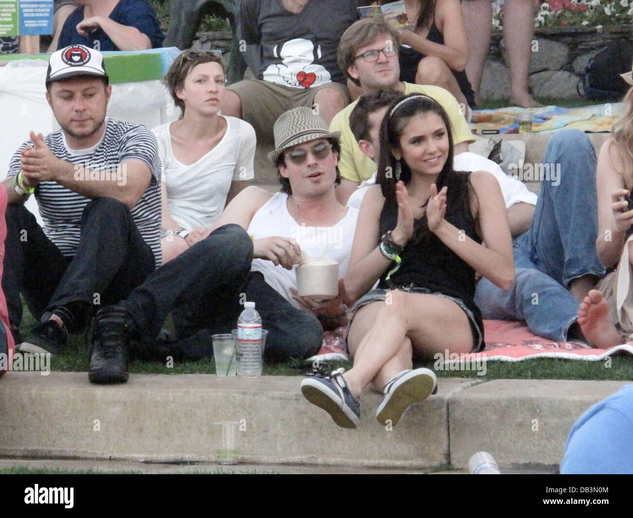 Ian Somerhalder and Nina Dobrev Celebrities at the 2011 Coachella