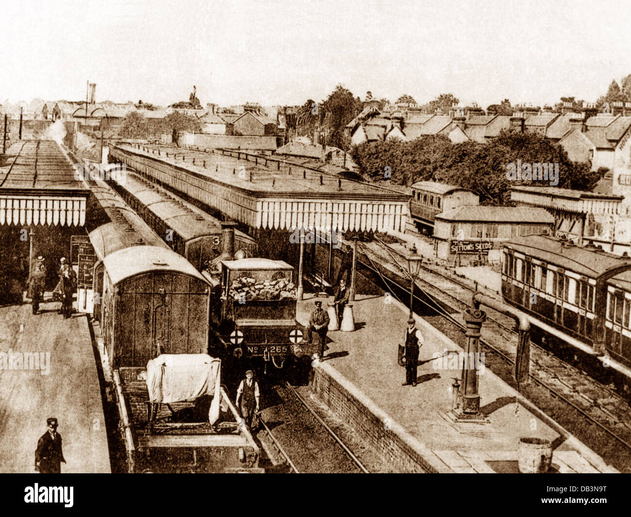 Horsham Railway Station probably Victorian period Stock Photo Alamy