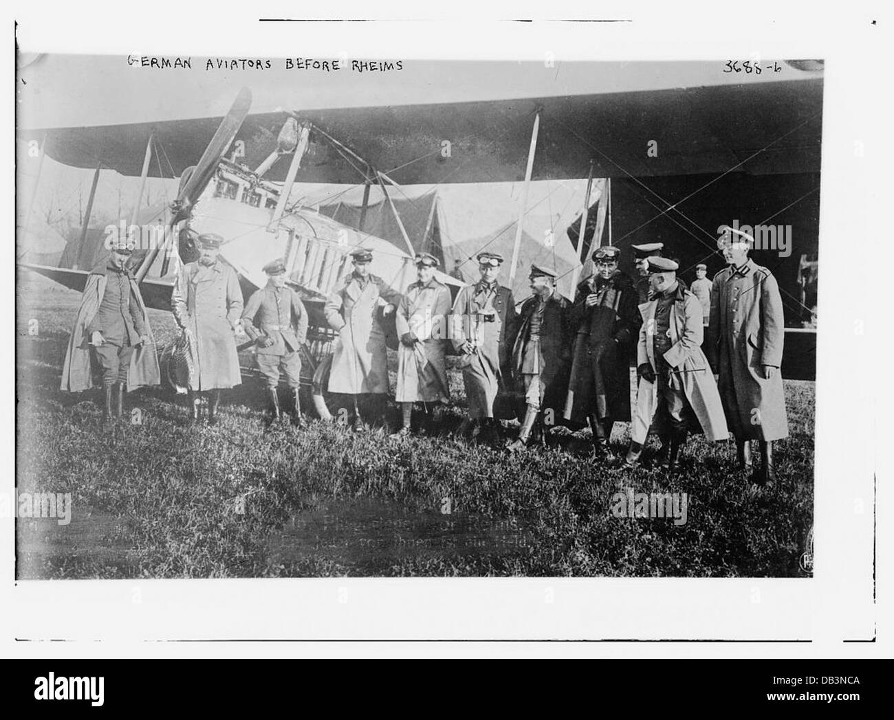 German Aviators before Rheims (LOC) Stock Photo
