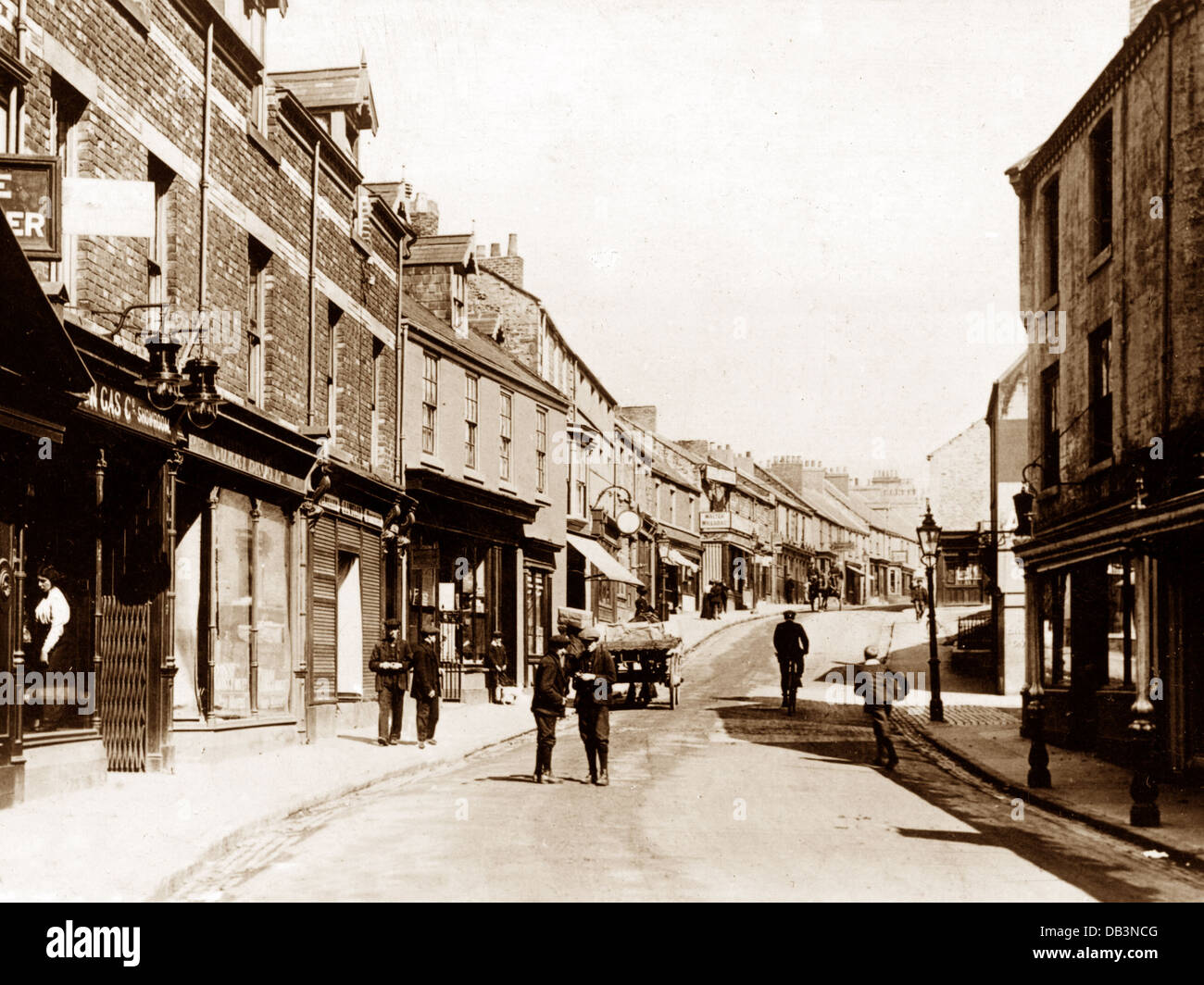 HoughtonleSpring Sunderland Street early 1900s Stock Photo Alamy