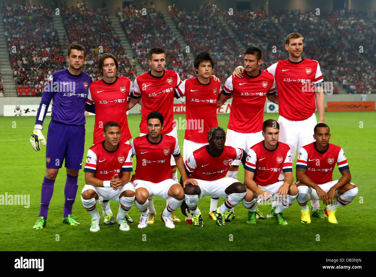 Nagoya, Japan. 22nd , 2013. Arsenal team group line-up Football Stock Photo: 58475165 - Alamy