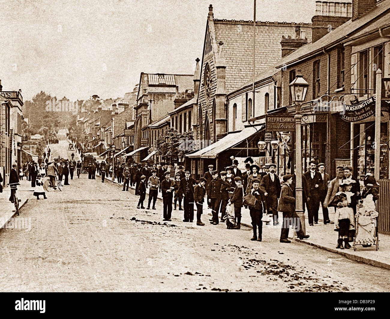 Redhill Brighton Road early 1900s Stock Photo